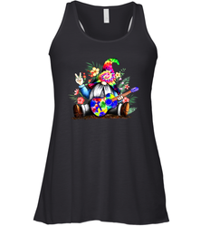 Gnome playing guitar St Patrick's Day Racerback Tank - kambletee