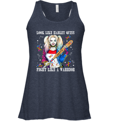 Harley Quinn Fight Like A Warrior Bladder Cancer Awareness Racerback Tank - kambletee