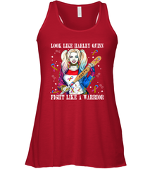 Harley Quinn Fight Like A Warrior Bladder Cancer Awareness Racerback Tank - kambletee