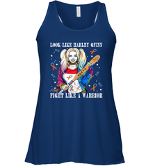 Harley Quinn Fight Like A Warrior Bladder Cancer Awareness Racerback Tank - kambletee