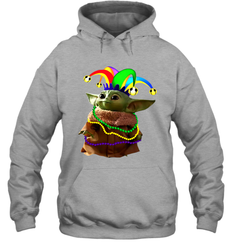 Baby Yoda Mardi Gras Hoodie - kambletee