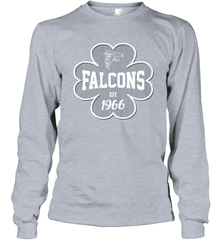 Patrick's Day Shamrock For Atlanta Falcons Fans Long Sleeve T-Shirt - kambletee