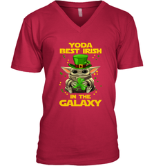 Baby Yoda Best Irish In The Galaxy Men's V-Neck - kambletee