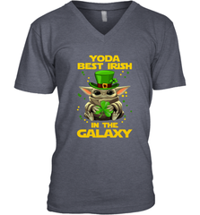 Baby Yoda Best Irish In The Galaxy Men's V-Neck - kambletee