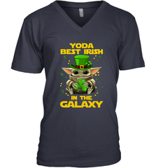 Baby Yoda Best Irish In The Galaxy Men's V-Neck - kambletee