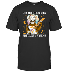 Harley Quinn Fight Like A Warrior Appendix Cancer Awareness Men's T-Shirt - kambletee