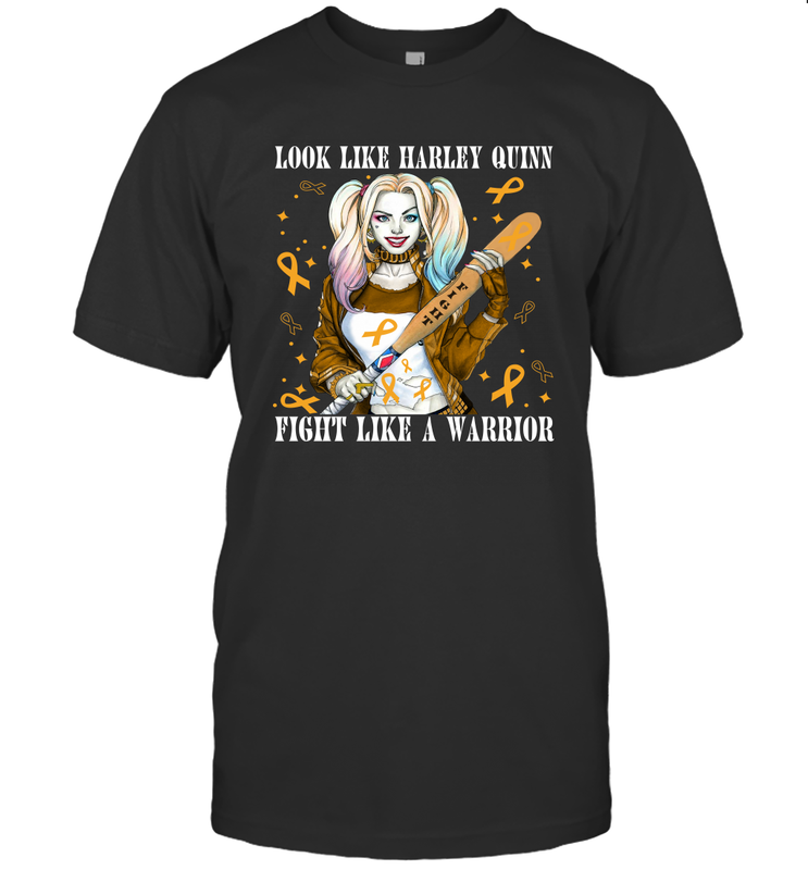 Harley Quinn Fight Like A Warrior Appendix Cancer Awareness Men's T-Shirt - kambletee