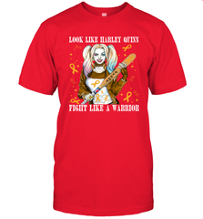 Harley Quinn Fight Like A Warrior Appendix Cancer Awareness Men's T-Shirt - kambletee