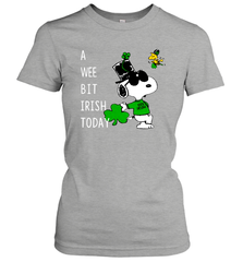 Snoopy A Wee Bit Irish Today Women's T-Shirt - kambletee