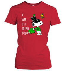Snoopy A Wee Bit Irish Today Women's T-Shirt - kambletee