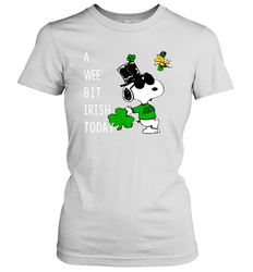 Snoopy A Wee Bit Irish Today Women's T-Shirt - kambletee