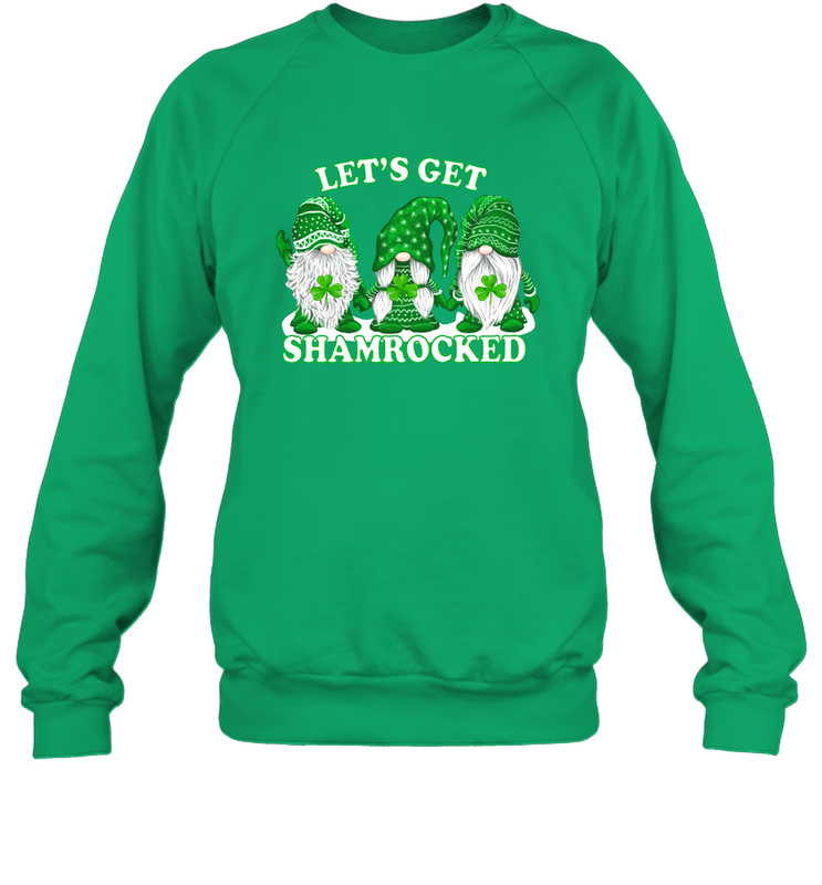 Gnomes let's get shamrocked St. Patrick's day Sweatshirt - kambletee