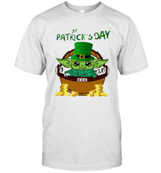 Baby Yoda The Mandalorian Happy St Patrick's Day T-Shirt - kambletee