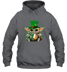 Baby Yoda Hug St Patrick's Day Hoodie - kambletee