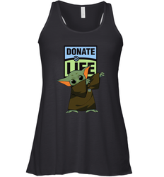 Baby Yoda Dabbing Donate Life Racerback Tank - kambletee