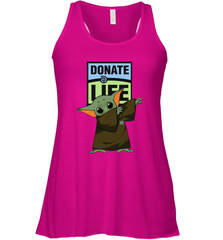 Baby Yoda Dabbing Donate Life Racerback Tank - kambletee