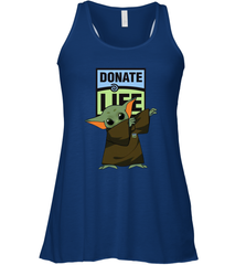 Baby Yoda Dabbing Donate Life Racerback Tank - kambletee