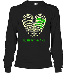 Irish at heart St Patricks Day Long Sleeve T-Shirt - kambletee