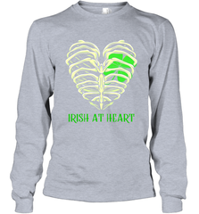 Irish at heart St Patricks Day Long Sleeve T-Shirt - kambletee