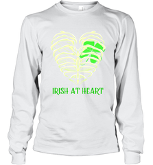 Irish at heart St Patricks Day Long Sleeve T-Shirt - kambletee