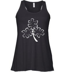 Autism shamrock St Patrick's day Racerback Tank - kambletee