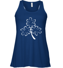 Autism shamrock St Patrick's day Racerback Tank - kambletee