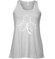 Autism shamrock St Patrick's day Racerback Tank - kambletee