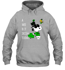 Snoopy A Wee Bit Irish Today Hoodie - kambletee