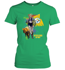 Harley Quinn Pittsburgh Steelers Of Prey Women's T-Shirt - kambletee