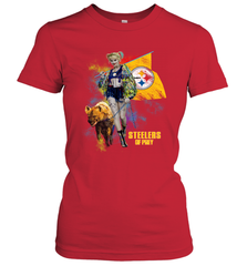 Harley Quinn Pittsburgh Steelers Of Prey Women's T-Shirt - kambletee
