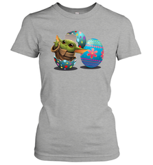 Easter Eggs Baby Yoda Women's T-Shirt - kambletee