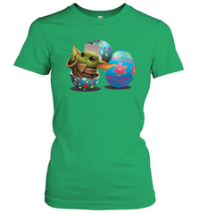 Easter Eggs Baby Yoda Women's T-Shirt - kambletee