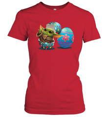 Easter Eggs Baby Yoda Women's T-Shirt - kambletee