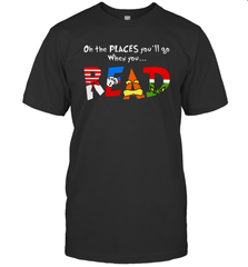 Oh the places you'll go when you read Dr Seuss Grinch Men's T-Shirt - kambletee