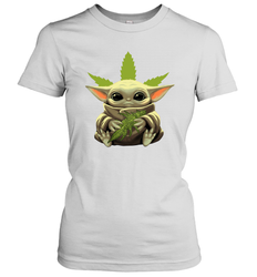 Baby Yoda hug weed Women's T-Shirt - kambletee