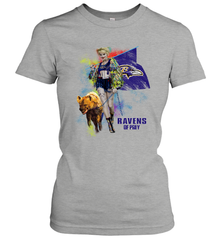 Harley Quinn Baltimore Ravens Of Prey Women's T-Shirt - kambletee