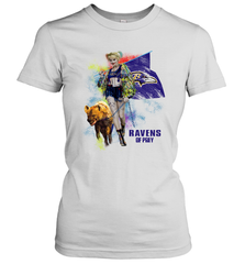 Harley Quinn Baltimore Ravens Of Prey Women's T-Shirt - kambletee
