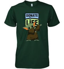 Baby Yoda Dabbing Donate Life Premium Men's T-Shirt - kambletee