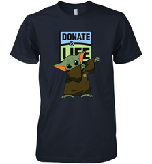 Baby Yoda Dabbing Donate Life Premium Men's T-Shirt - kambletee