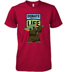 Baby Yoda Dabbing Donate Life Premium Men's T-Shirt - kambletee