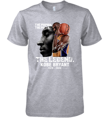 The Mamba The Myth The Legend Kobe Bryant 1987 2020 Premium Men's T-Shirt - kambletee