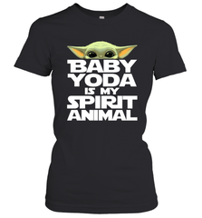 Baby Yoda Is My Spirit Animal Women's T-Shirt - kambletee