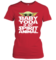Baby Yoda Is My Spirit Animal Women's T-Shirt - kambletee