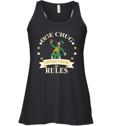 ONE CHUG LEPRECHAUN Racerback Tank - kambletee
