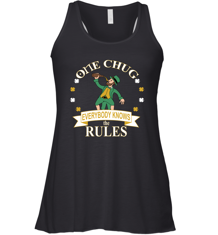 ONE CHUG LEPRECHAUN Racerback Tank - kambletee