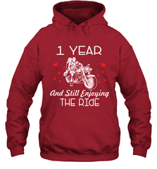 1 Year And Still enjoying The Ride Anniversary Shirt Hoodie - kambletee