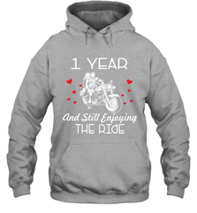 1 Year And Still enjoying The Ride Anniversary Shirt Hoodie - kambletee
