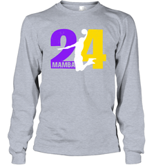 Angel Legend Mamba 24 Basketball Kobe Bryant Long Sleeve T-Shirt - kambletee