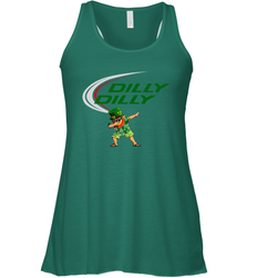 St Patricks day Irish Dilly Dilly Leprechaun dabbing Racerback Tank - kambletee