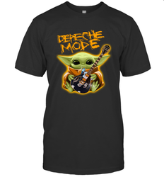 Baby Yoda Hug Guitar Depeche Mode Men's T-Shirt - kambletee